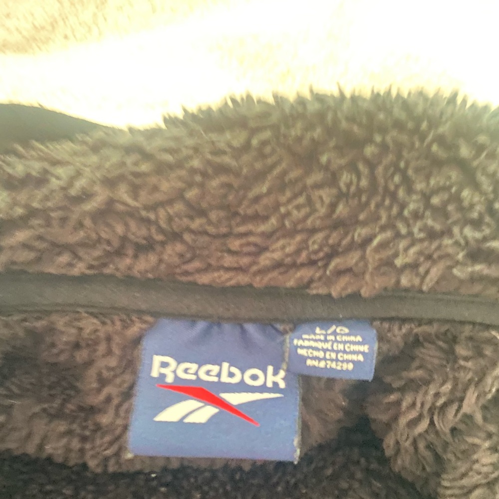 Black Fuzzy Reebok Jacket - Picture 3 of 3